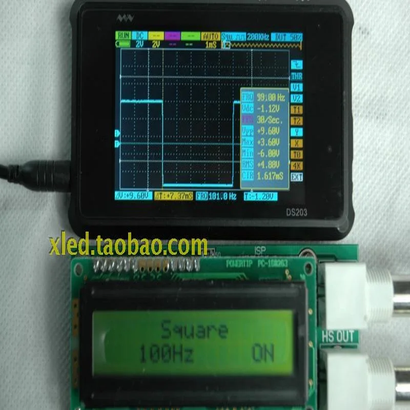 Новая версия с подсветкой низкочастотный тестовый генератор DDS/генератор