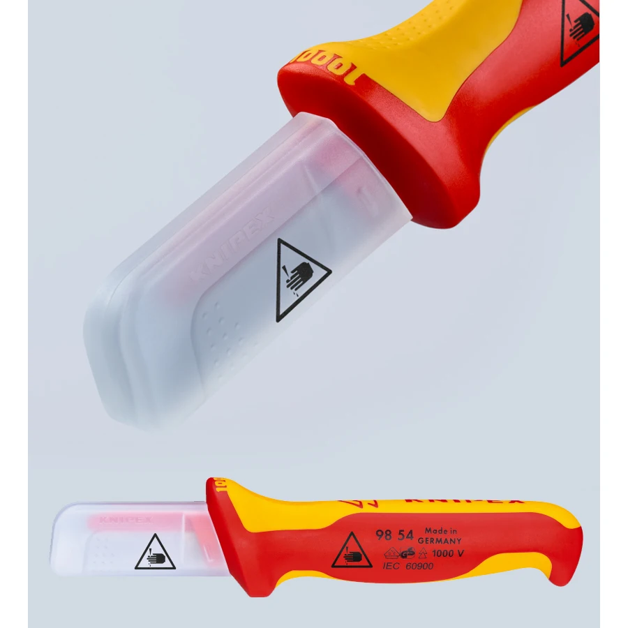 Нож электрика KNIPEX 9854 с изоляцией 1000 В VDE