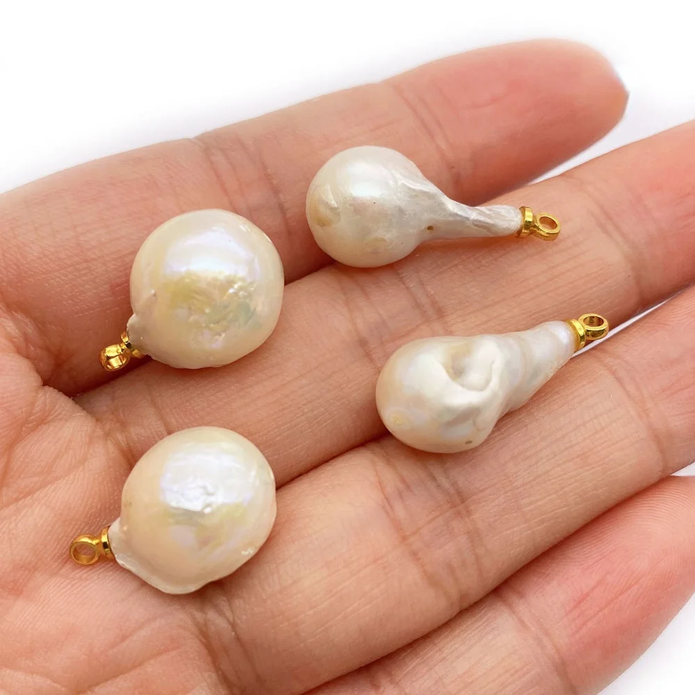 Натуральная искусственная подвеска белый круглый хвост дизайнерские серьги