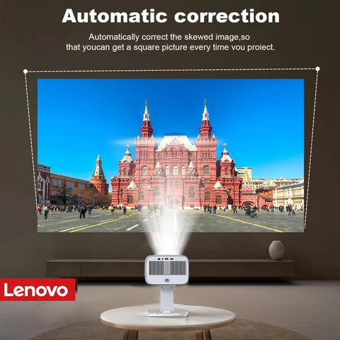 Lenovo 4K Ultra HD проектор 100P Android WIFI6 автофокус открытый Full HD видеопроектор портативный кинотеатр домашний кино PK hy300