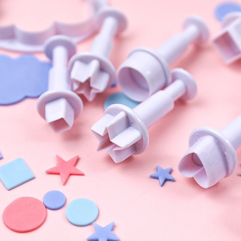 

3/4 шт. форма в виде облака, полимерная глина в форме сердца, звезды, печать, резка, набор формы «сделай сам», форма для лунного торта