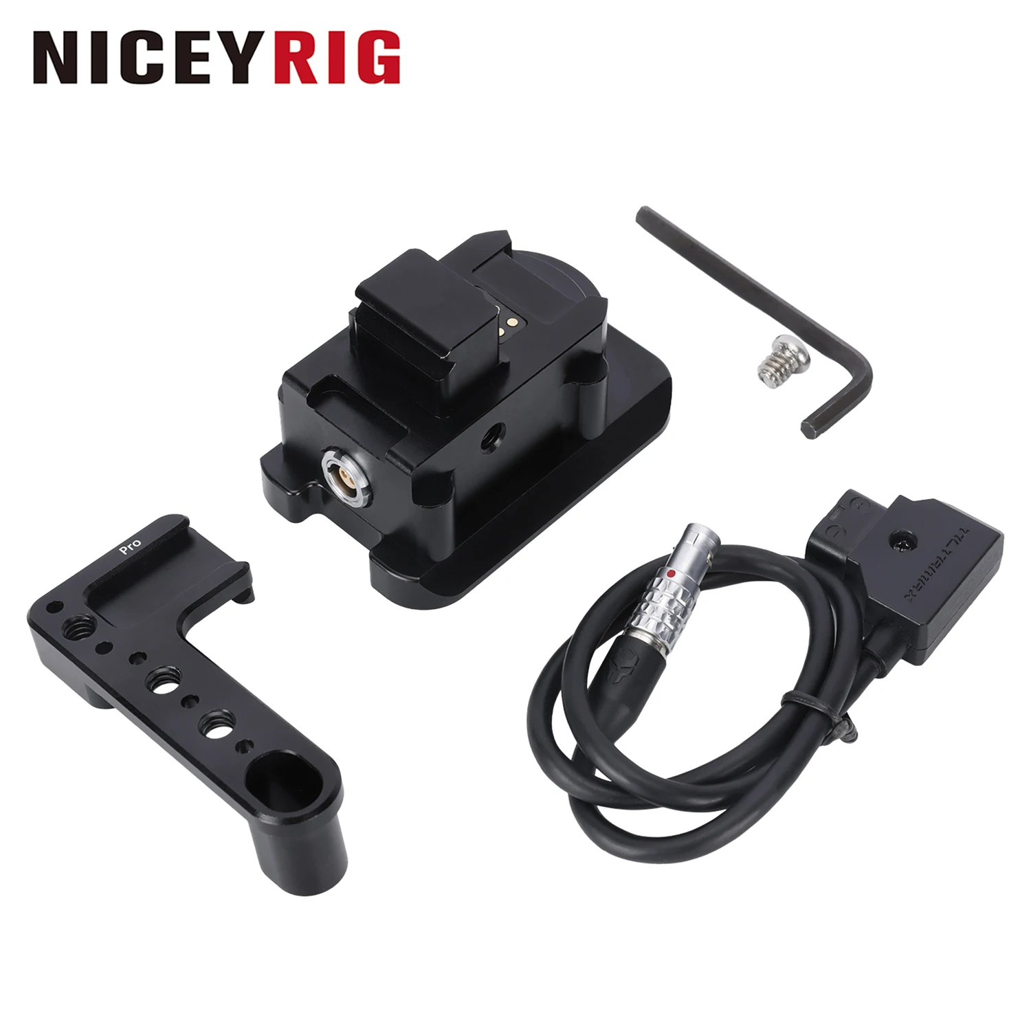 Фото Базовая пластина NICEYRIG для блока питания DJI RS 2/3 Pro / 4 Pro, интегрированная быстросъемная пластина Dovetail для штатива, стабилизатора, подвеса №1