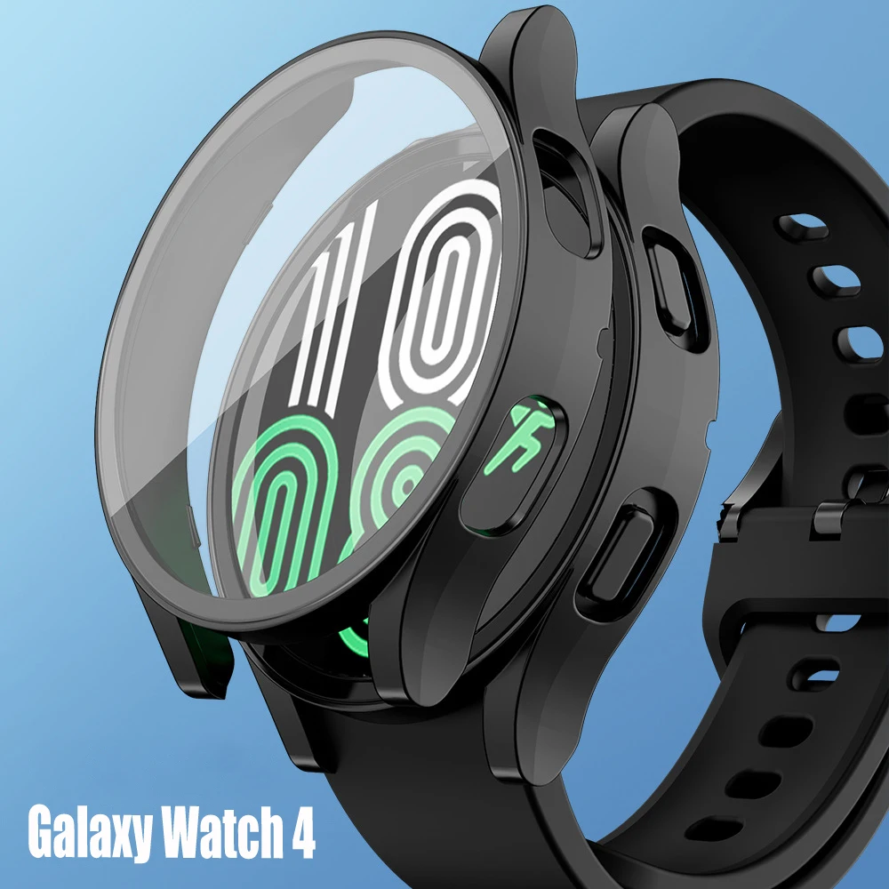 Стекло и чехол для samsung Galaxy watch 4 44 мм 40 аксессуары из поликарбоната универсальный