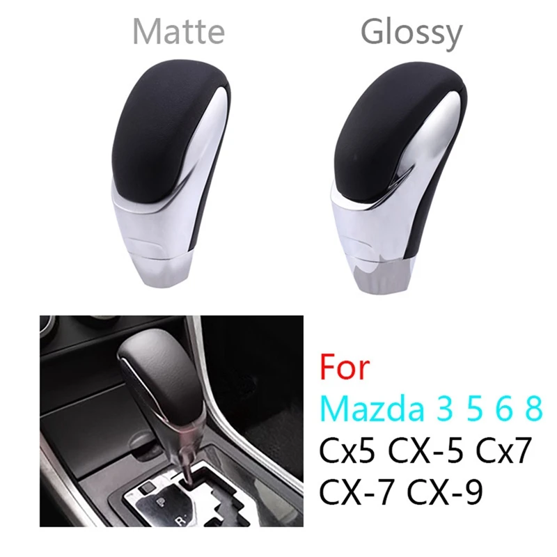 

Car Gear Shift Knob Leather Gear Shift Head for Mazda 3 5 6 8 Cx5 CX-5 Cx7 CX-7 CX-9 Lever Shifter Stick Matte