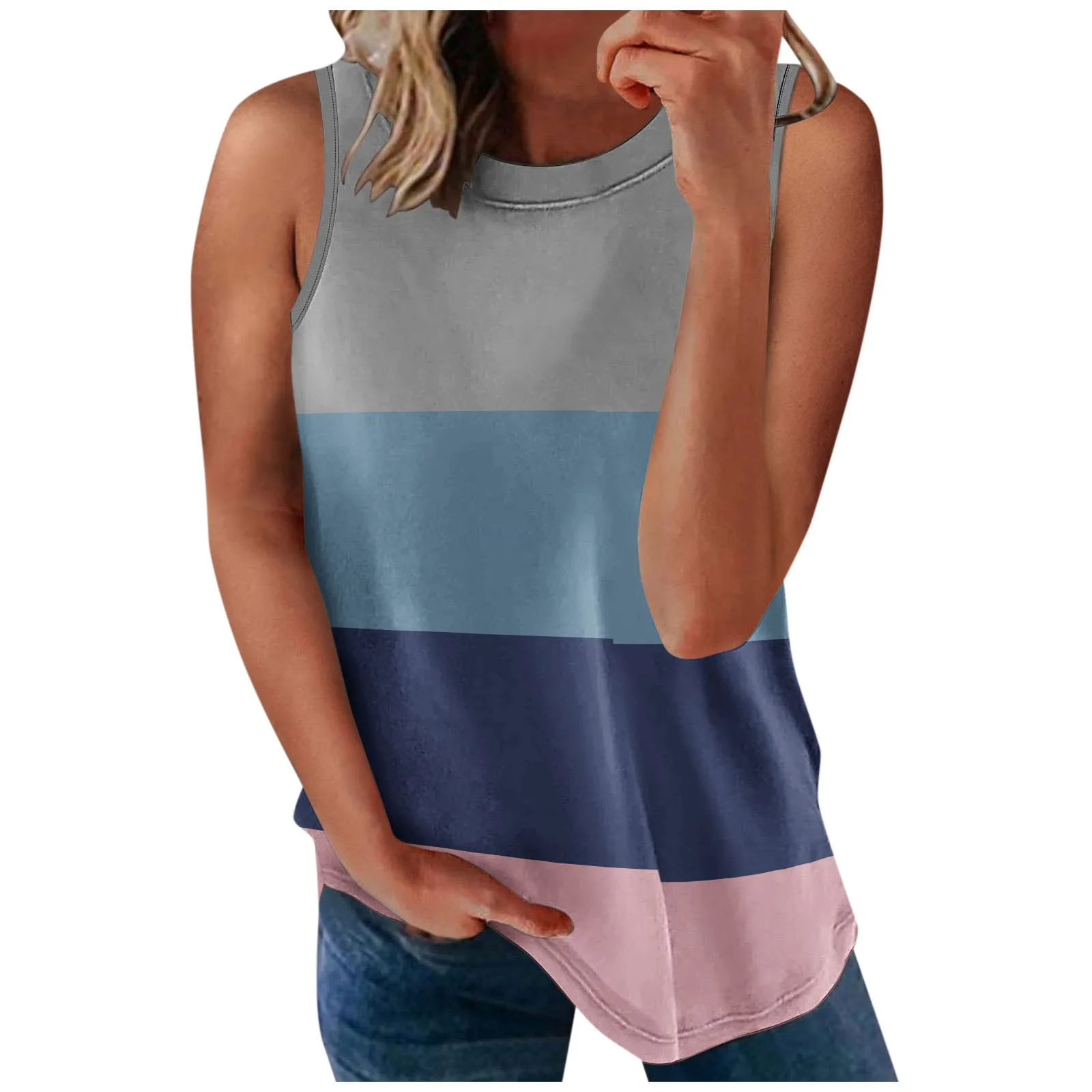 

Майка женская с V-образным вырезом, пикантный Повседневный Топ с прострочкой, модная уличная одежда, без рукавов, на лето