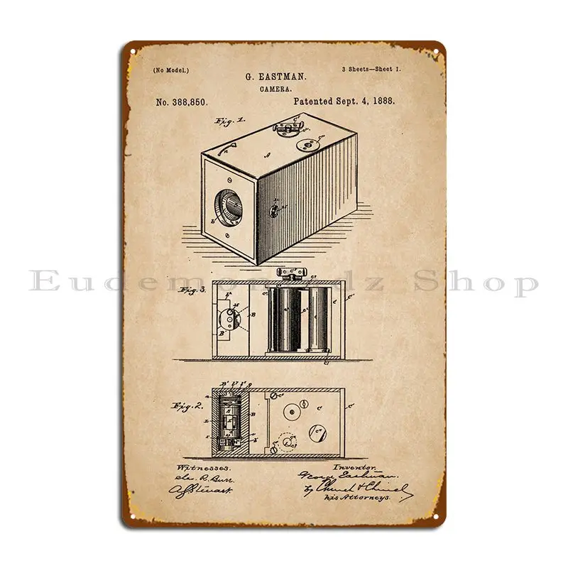 

Камера Eastman, патент, металлический знак, железный клуб, индивидуальный Настенный декор, жестяной знак, постер
