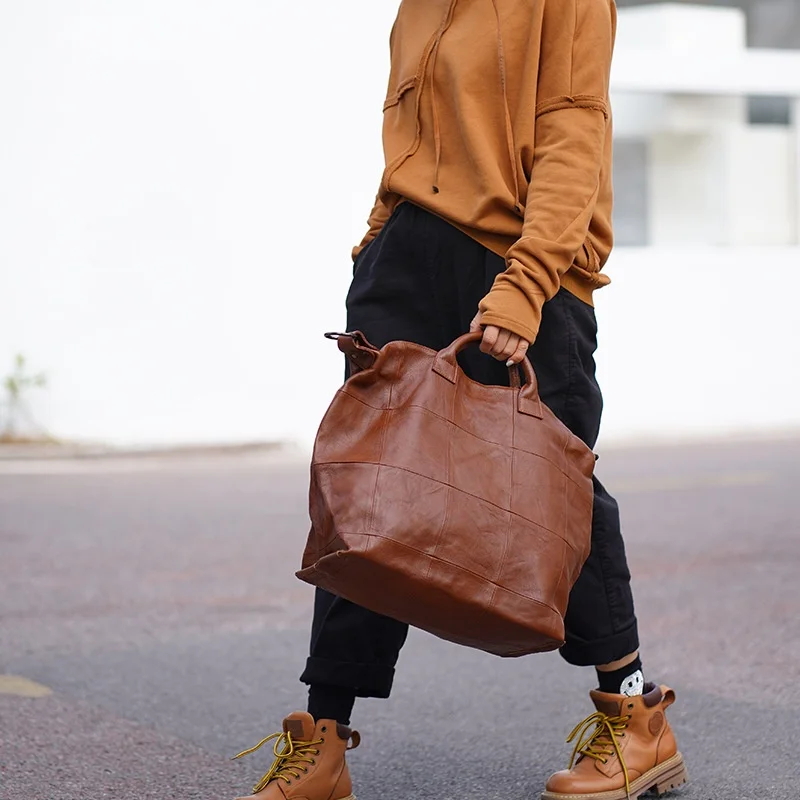 Вместительная женская сумка-Кроссбоди из 100% натуральной кожи