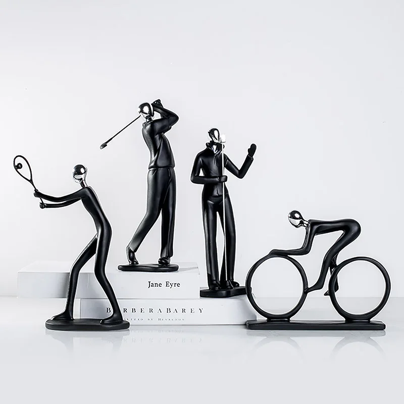 

Singer Black Figure Set Home Living Room Entrance TV Cabinet Wine Cabinet Decorations Ornaments Combination