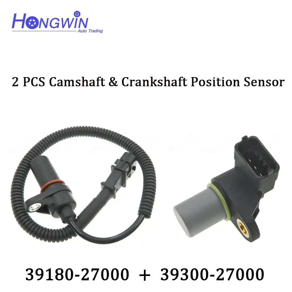 

OEN SET Camshaft Crankshaft Position Sensor For Hyundai Santa FE Trajet Elantra Kia Sportage 39180-27000 3918027000 39300-27000