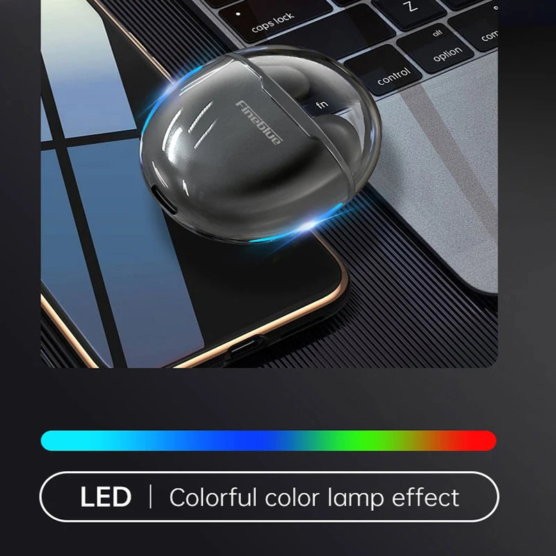 Беспроводная стереогарнитура FineBlue F-22 Pro Bluetooth 5 1 спортивные наушники со
