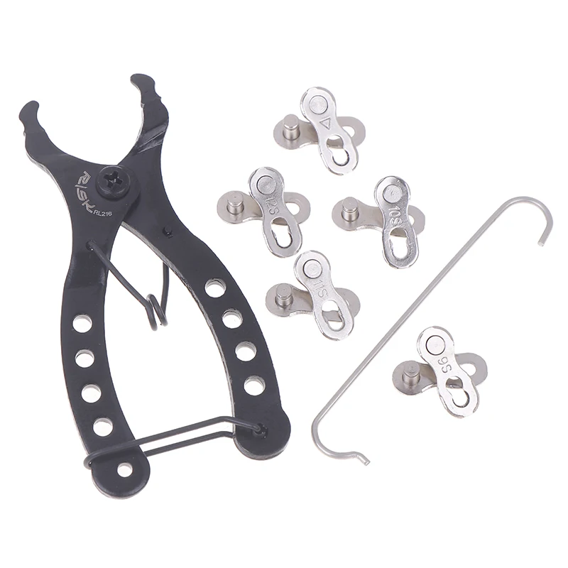 Плоскогубцы + 5 пар звеньев для велосипедной цепи