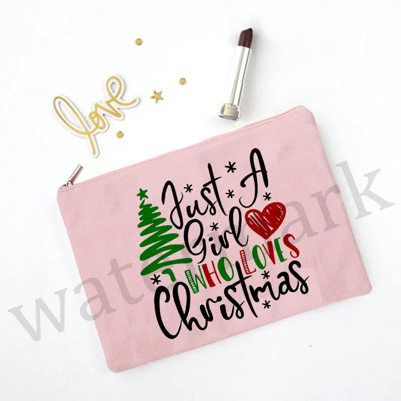 Cosmetic Bag Cosmetiquera Para Maquillaje Make Up Organizer Bag Merry Christmas Gift Neceser Dorado Neseser Para Mujeres