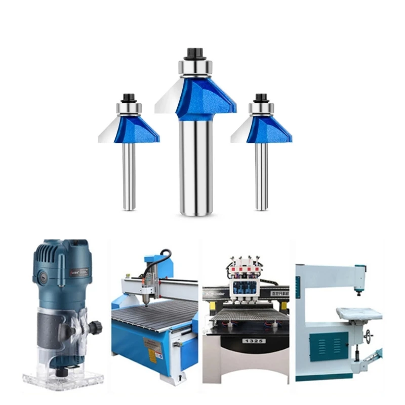 

Профессиональный инструмент для снятия фаски с подшипниками по дереву Угловой нож 45 ° Фреза для снятия фаски Термостойкое