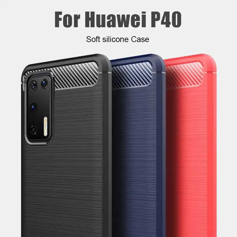 

Nonmeio Shockproof Soft Case For Huawei P40 Pro Plus Lite E Phone Case Cover