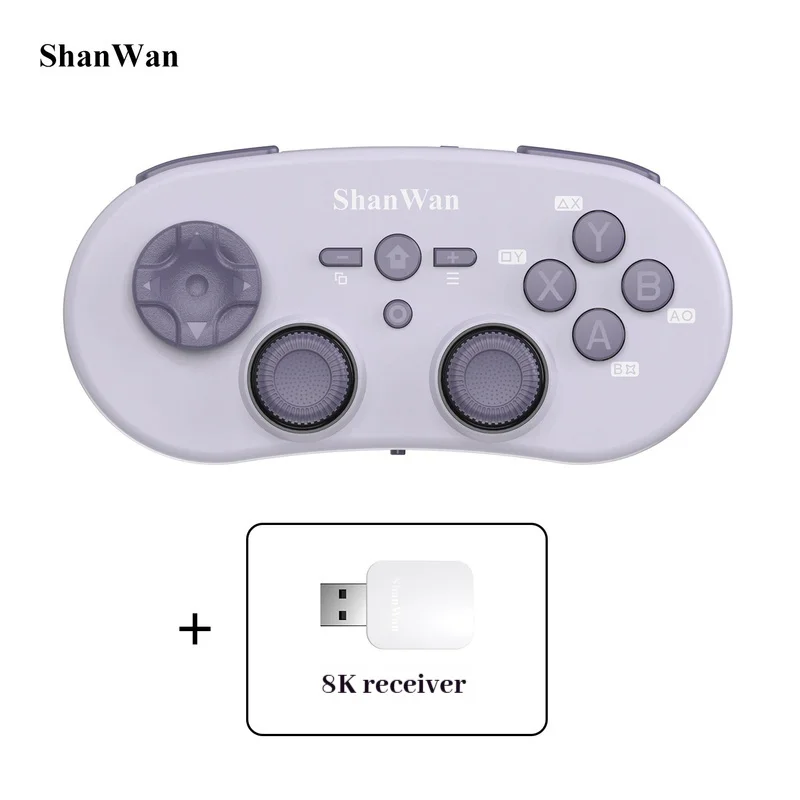 Игровой контроллер ShanWan Q38 8K с двойным металлическим кольцом TMR, регулируемым джойстиком, тремя режимами, двойным мотором и микротриггерами (art.: 3920dbbed7ce0) - 3920dbbed7ce0