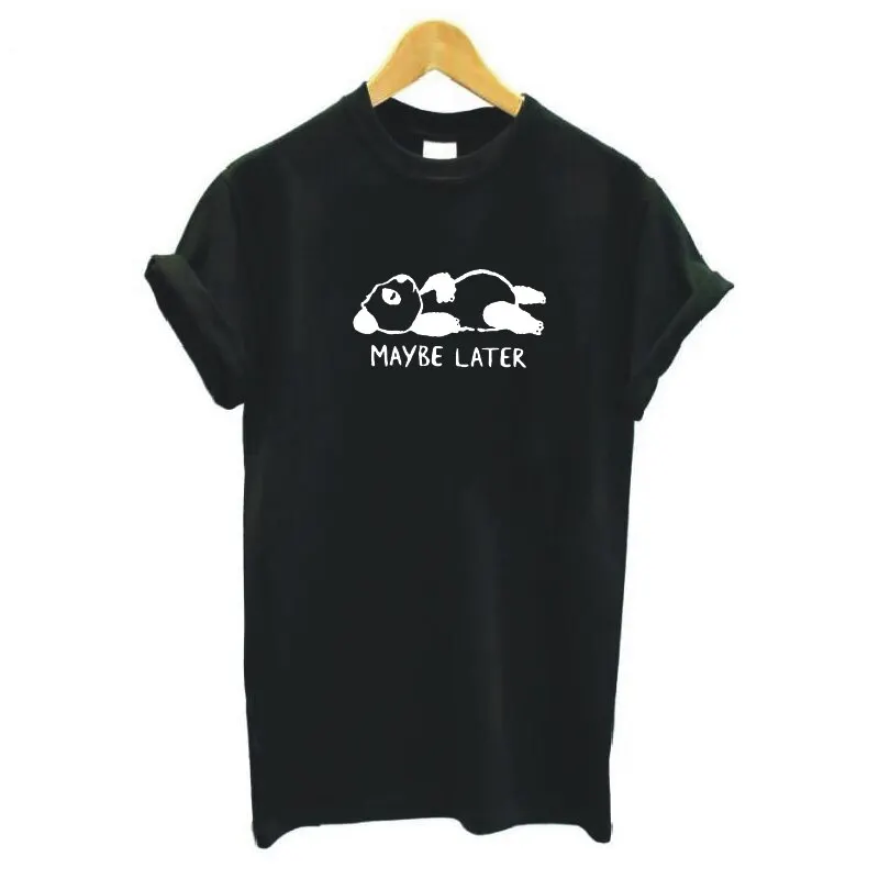 

Cute baby panda print T-shirt casual Harajuku cotton short sleeve summer outdoor funny plus size women's T-shirts camiseta mujer