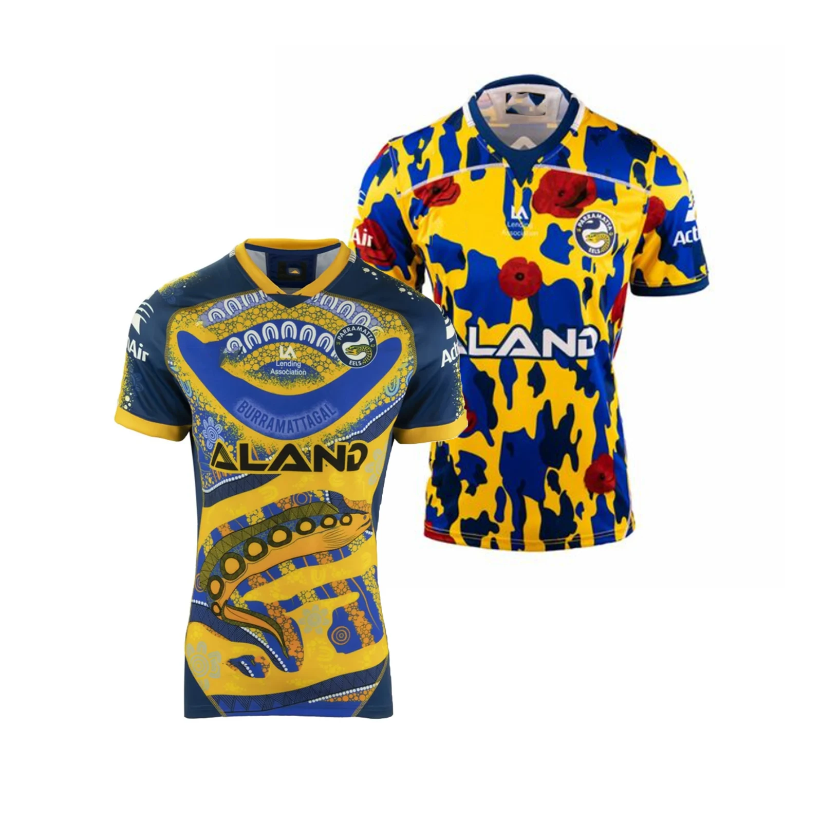 

2022 Parramatta Eels, Мужская Джерси для регби, Этническая/анзак