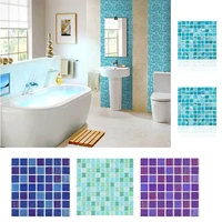 10pcs self adhesive mosaic wall tile waterproof oil proof bathroom kitchen backsplash diy wall sticker beautify decoration pvc