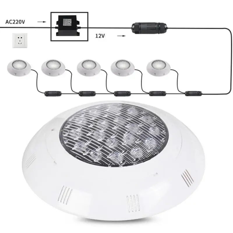 

IP68 Led Swimming Pool Light 12W Led Waterproof UnderWater Light AC/DC 24V Pond Lights RGB Led Piscina Spotlight