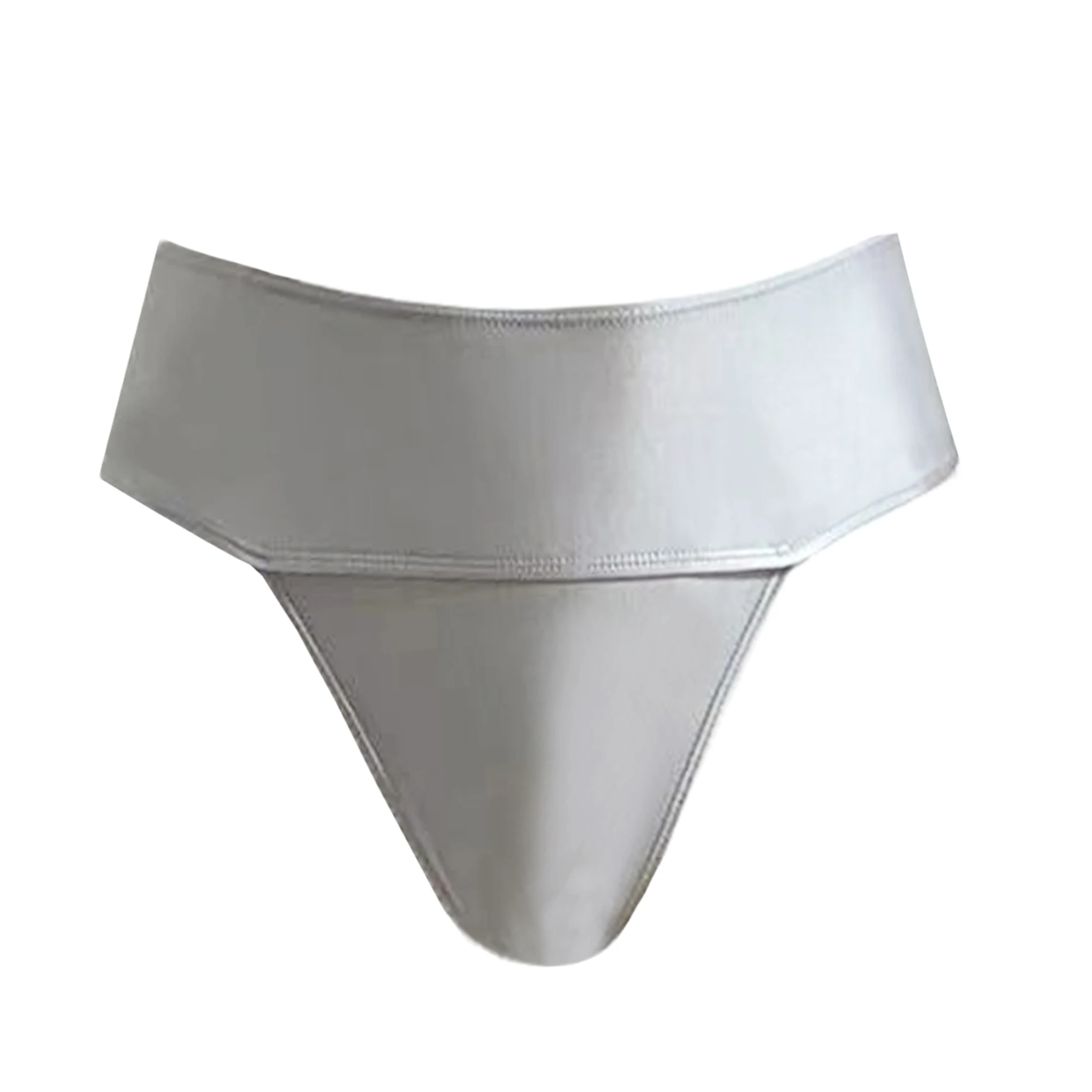 XCKNY silky smooth oil glossy oversized t-pants sexy solid bikini high score sexy bikini bottomed underwear shiny pants