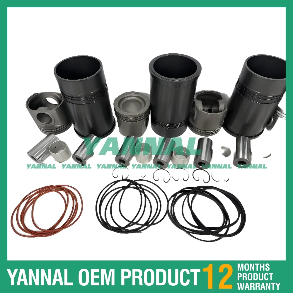 Высококачественный комплект гильз цилиндра QSK23 с набором прокладок 4095489 4089357 4095490