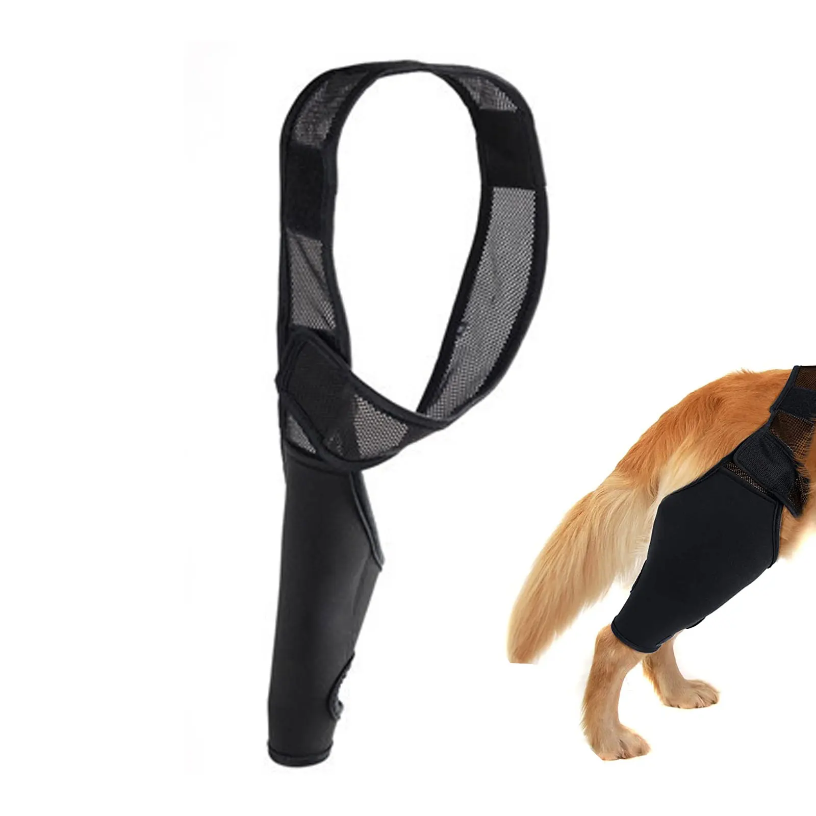 

Фиксатор коленный для собак, эластичный бандаж для поддержки спины и ног, для растягивания нагрузки на колено
