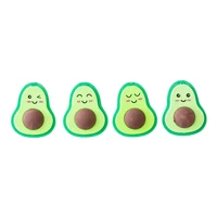 5pcs cute novelty avocado eraser student school office supplies kawaii stationery pencil rubber erasers for kids gift prize