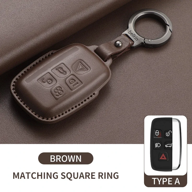 Чехол для дистанционного ключа автомобиля для Land Rover Range Rover Sport Evoque Freelander Velar Discovery 4, кожаный брелок для ключей