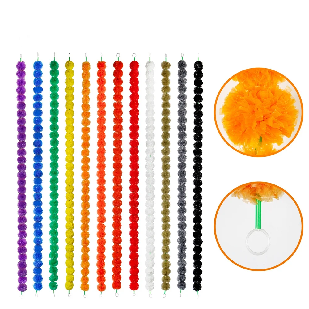 1 5 м гирлянда из Цветков календулы пластиковые искусственные цветы индийский