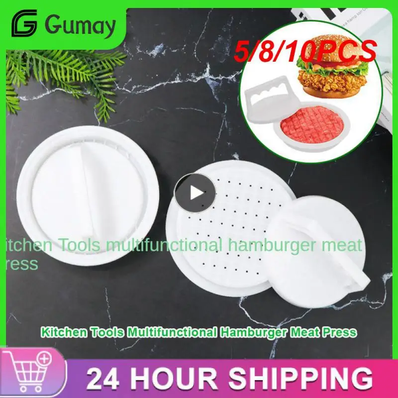 

5/8/10PCS Meat Pie Burger Press Convenient Easy To Use Round Pressed Meat Pie Model Durable Easy To Clean Meat Tools