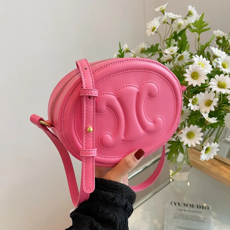 

2022 New Arc De Triomphe PU Small Round Bag Spring and Summer Luxury Handbags Women Bags Designer Women Crossbody Bag