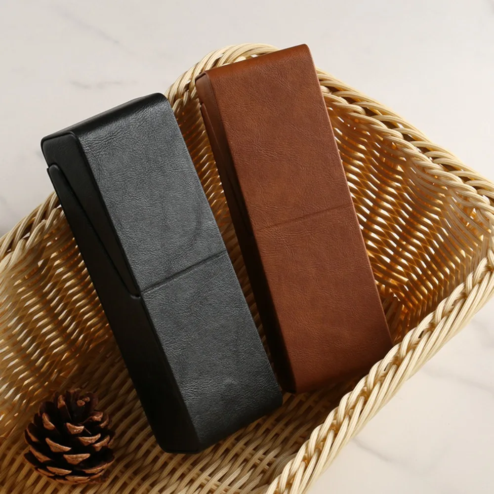 

Man PU Leather Waterproof Portable Spectacle Cases Eyeglass Case Reading Glasses Box Glasses Case