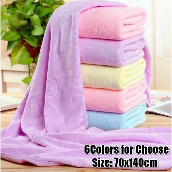 

1pc Quick-drying Towels Cartoon Bear Absorbent Towels 70x140cm