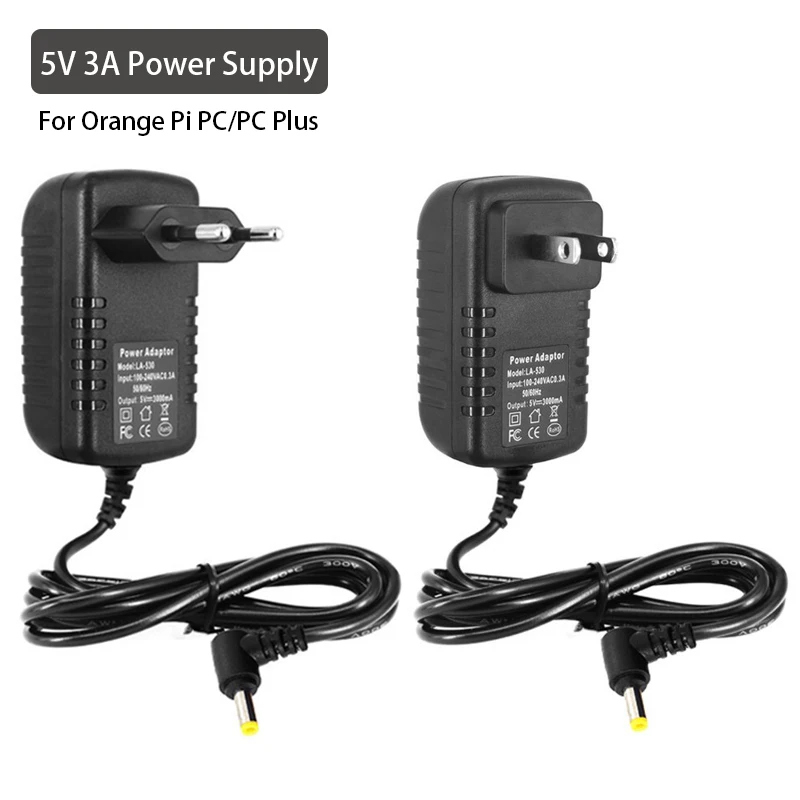 

For Orange Pi PC / PC Plus Power Supply 5V 3A DC 4.0mm Adapter 100V-240V EU US UK AU Power Charger Plug