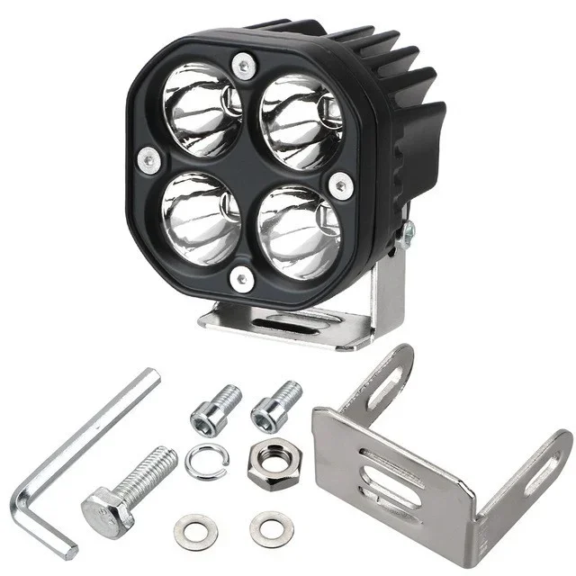 

Миниатюрная 3-дюймовая Светодиодная Рабочая Лампа Квадратная Фара Для Мотоцикла 4X4 Желто-белая Противотуманная Фара Для Внед...