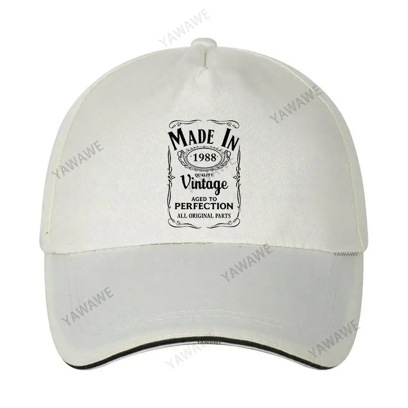 

Хлопковая Регулируемая Бейсболка унисекс 1988, мужская и женская летняя шляпа, Прямая поставка