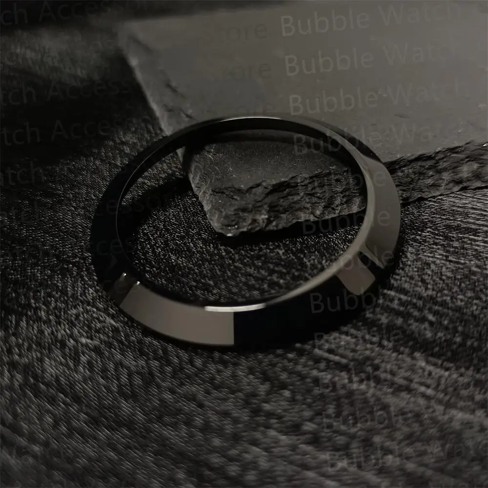 41mm Mod Black Stainless Steel Pilot Bezel Fit For SKX6105/Samsung Galaxy Watch 3 Case Replace Parts