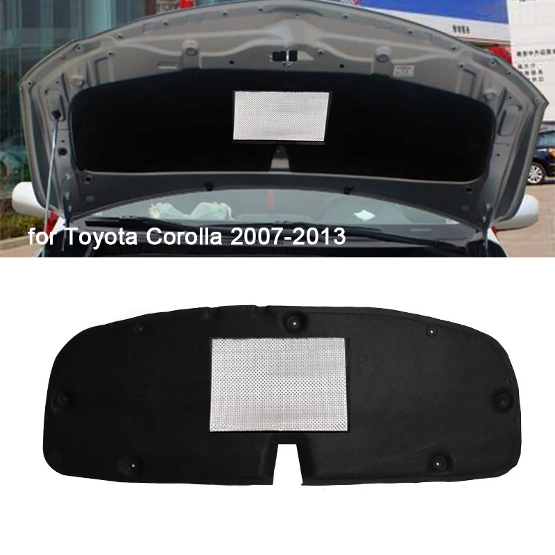 

Car Front Hood Engine Sound Insulation Pad Soundproof Cotton Cover Thermal Heat Insulation Mat for Toyota Corolla 2007-2013