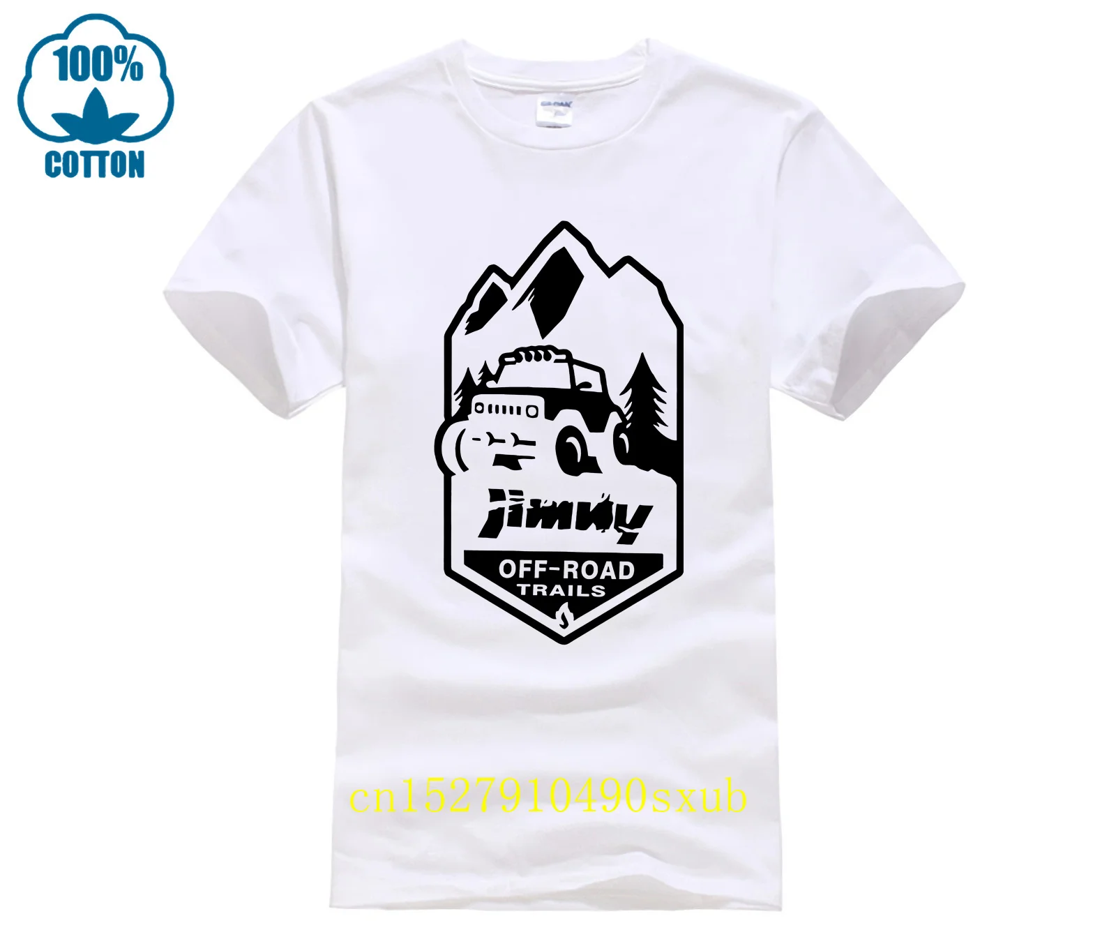 Jimny Мужская футболка 2024 Новинка с коротким рукавом и круглым вырезом