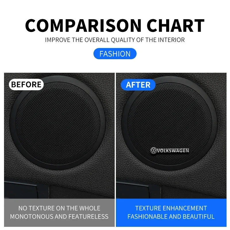2/4 шт. 3D Алюминиевый автомобильный значок для аудио динамика стерео эмблема