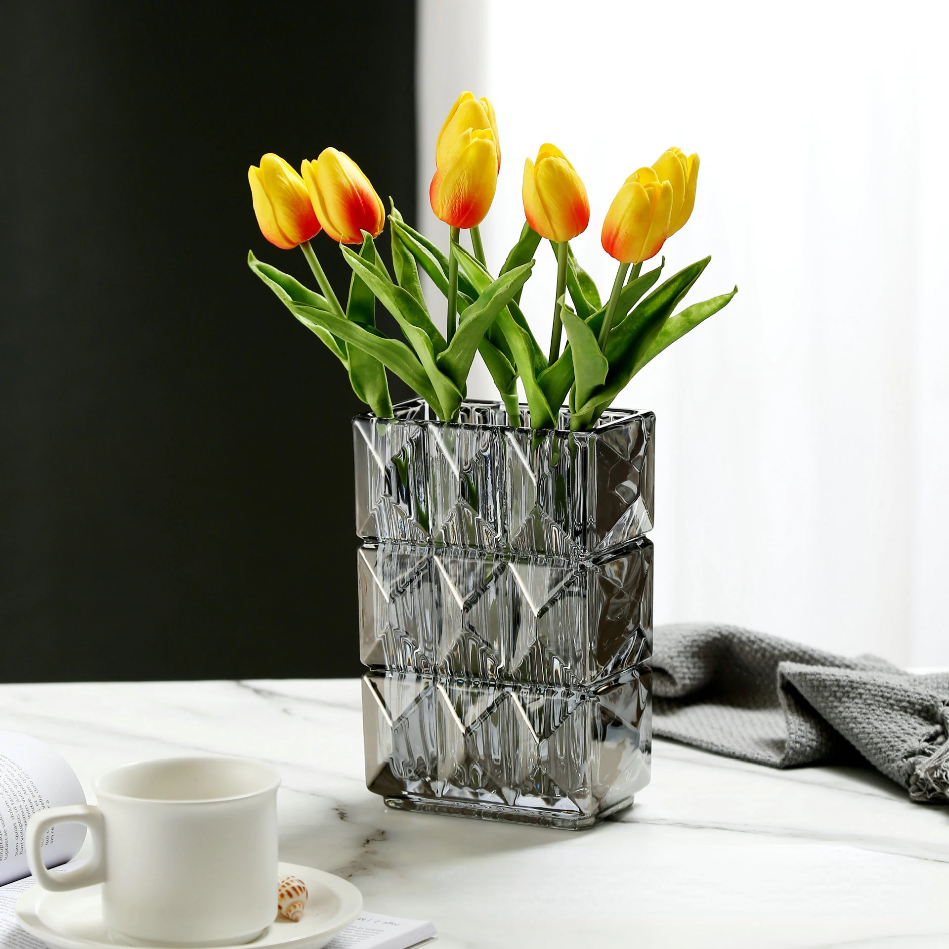 Купить Квадратную Стеклянную Вазу Для Цветов