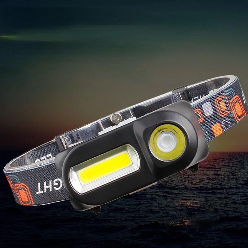 New 1804 Sensor Headlamps Rechargeable Camping Head Light Lamp18650 Rechargeable Lithium Battery LED Bulbs Litwodfishing Light