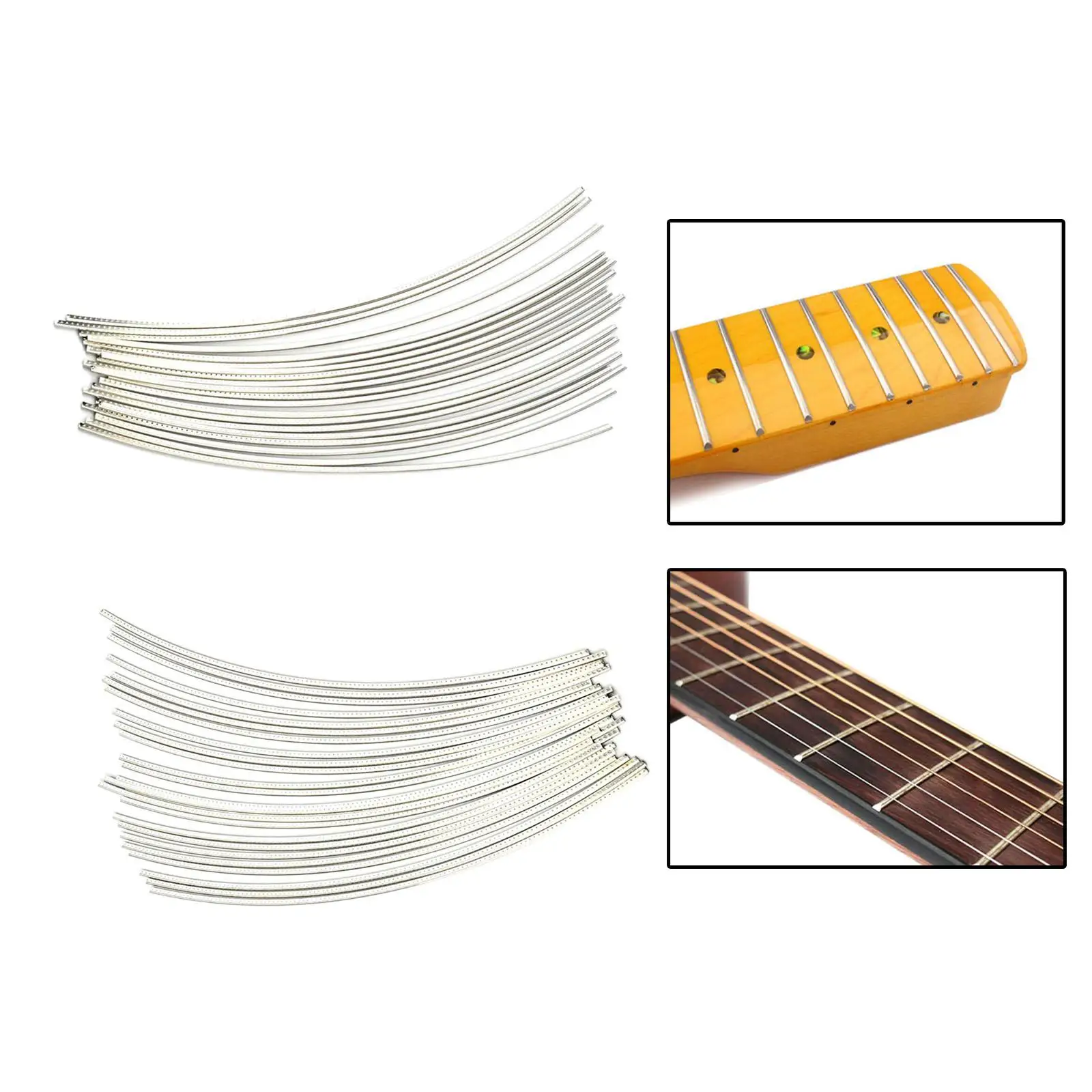 

20 Pieces Guitar Fret Wires Replacement Guitar Parts for Acoustic Electric Guitar String Instrument Bass Dulcimer Luthier Tool