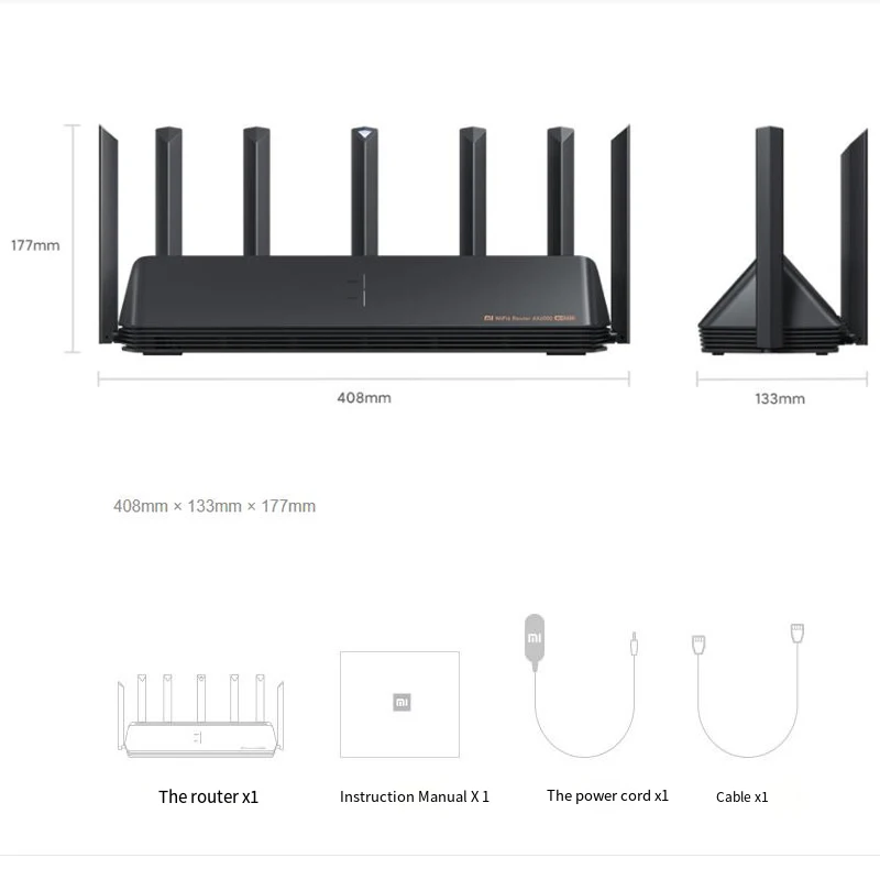 Xiaomi Router AloT Wifi6 AX6000 160MHZ 4K QAM 512MB Gigabit Vpn Office Home UseMesh Repeater External Signal Routers Networking images - 6
