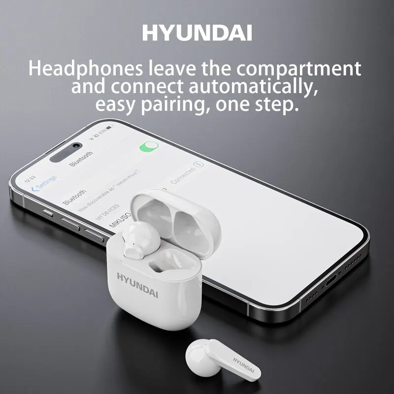 Bluetooth-наушники Hyundai HY-T14 TWS со звуком Hi-Fi игровая гарнитура с низкой задержкой