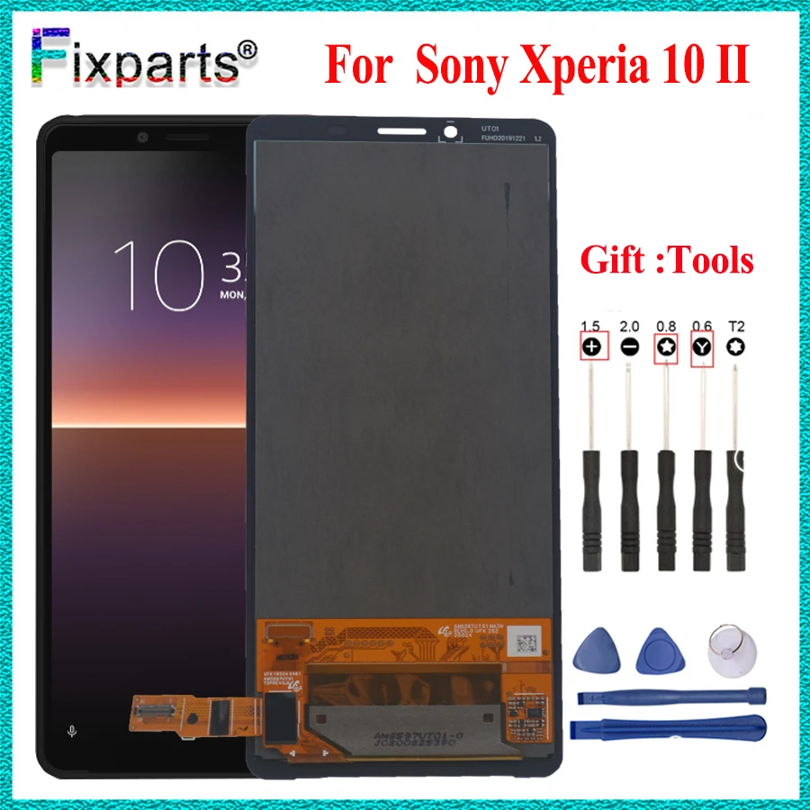 

Tested Full 6.0" For Sony Xperia 10 II LCD Display Touch Screen Digitizer Assembly For Sony 10 II Lcd Screen XQ-AU51 XQ-AU52