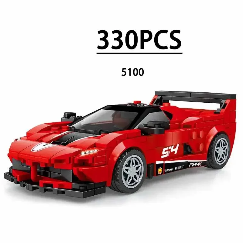 MOC-строительные блоки игрушки наклейки F1 8 сеток автомобильные подарочные