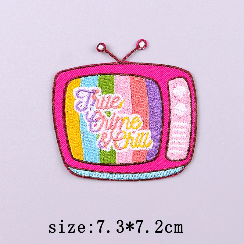 ТВ-набор нашивка для будильника железные нашивки с вышивкой одежды термоклеевые