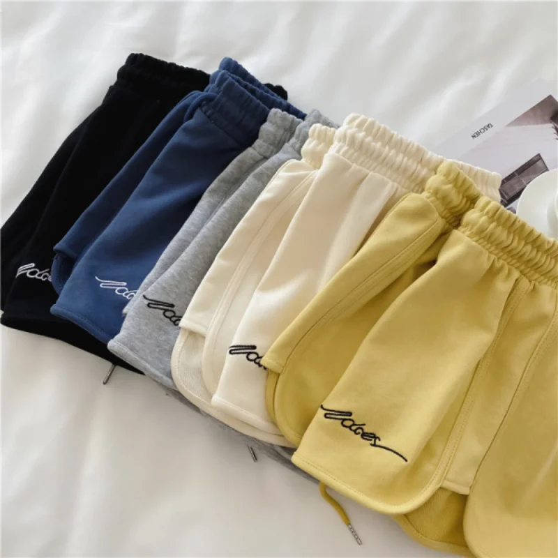 Summer New Shorts Loose Outwear Home Sleepwear High Waist Casual Wide Leg Sports Shorts