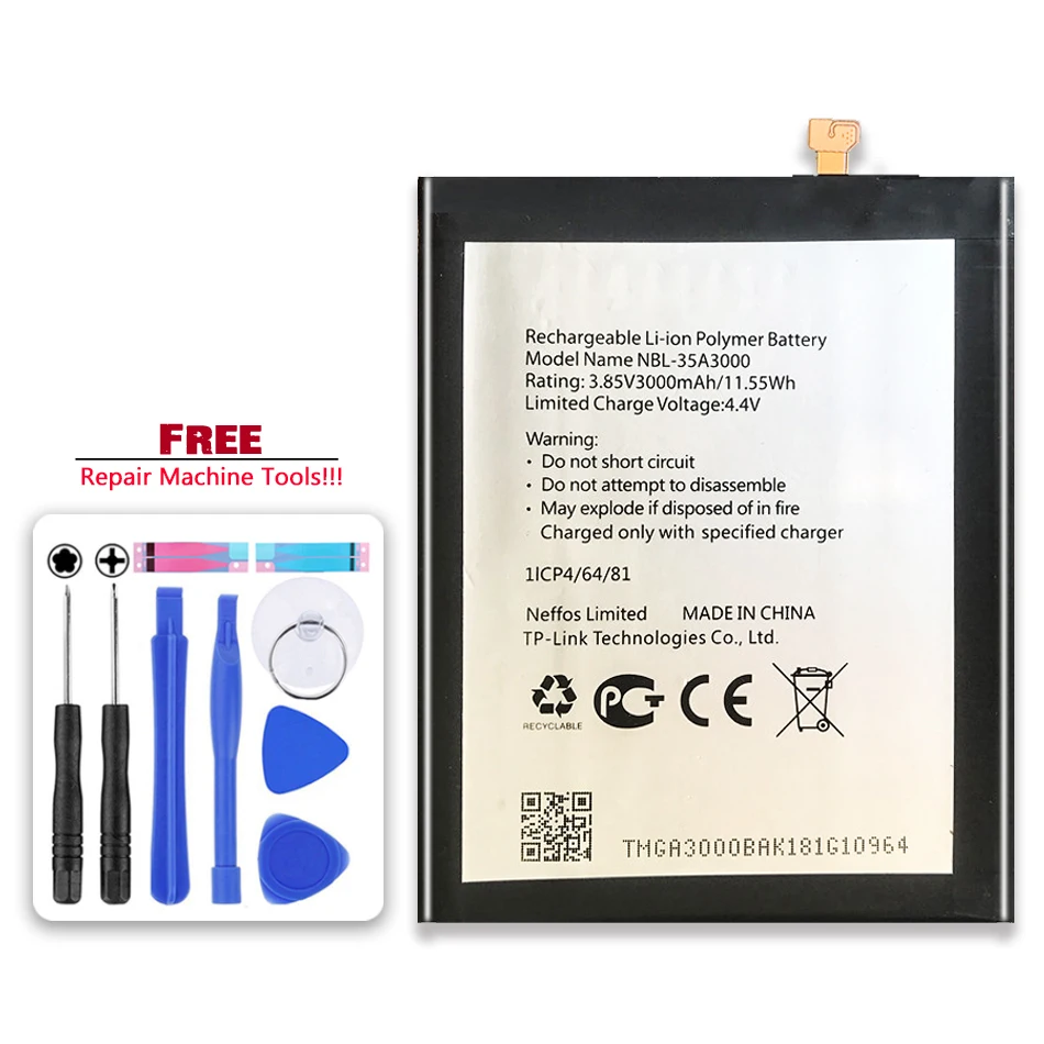 NBL-35A3000 запасная батарея 3000mAh для TP-LINK Neffos X1Max TP903A TP903C мобильный телефон